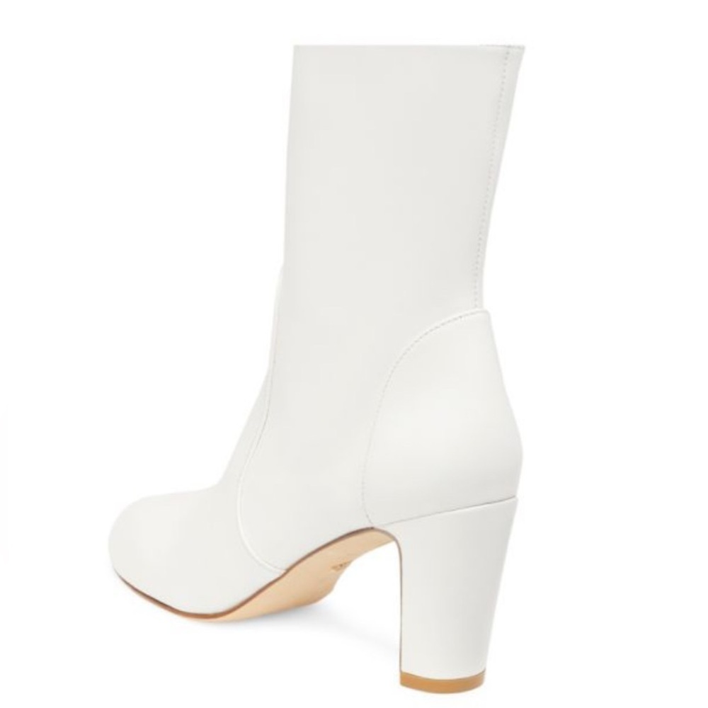 STUART WEITZMAN White Ankle Boots heels size 10 - Picture 4 of 12